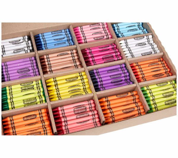 Crayon Classpack, 800 Count, 16 Colors (BIN 52-8016)
