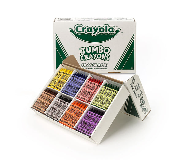 Crayola Jumbo Crayons, 200 Count, 8 Colors (BIN 52-8389)