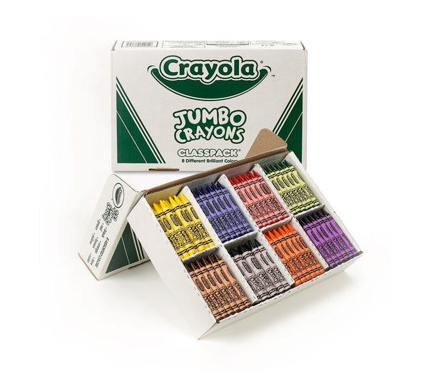 Crayola Jumbo Crayons, 200 Count, 8 Colors (BIN 52-8389)
