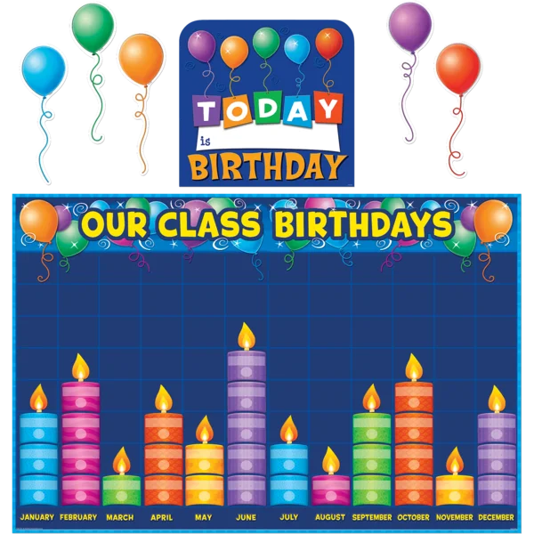 Teacher Created Resources Birthday Graph Bulletin Board Display Set (TCR 5335)