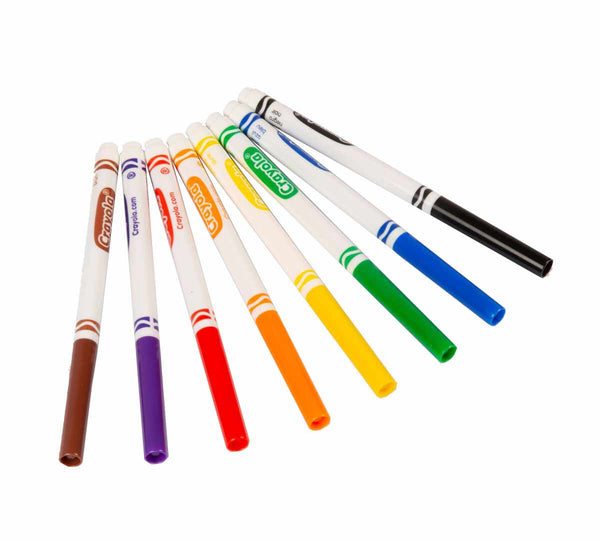 Crayola Fine Line Markers, Classic Colors, 8 Count (BIN 58-7709)