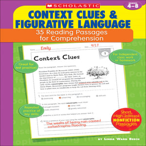 Scholastic Context Clues and Figurative Language: 35 Reading Passages for Comprehension (SC 955410)