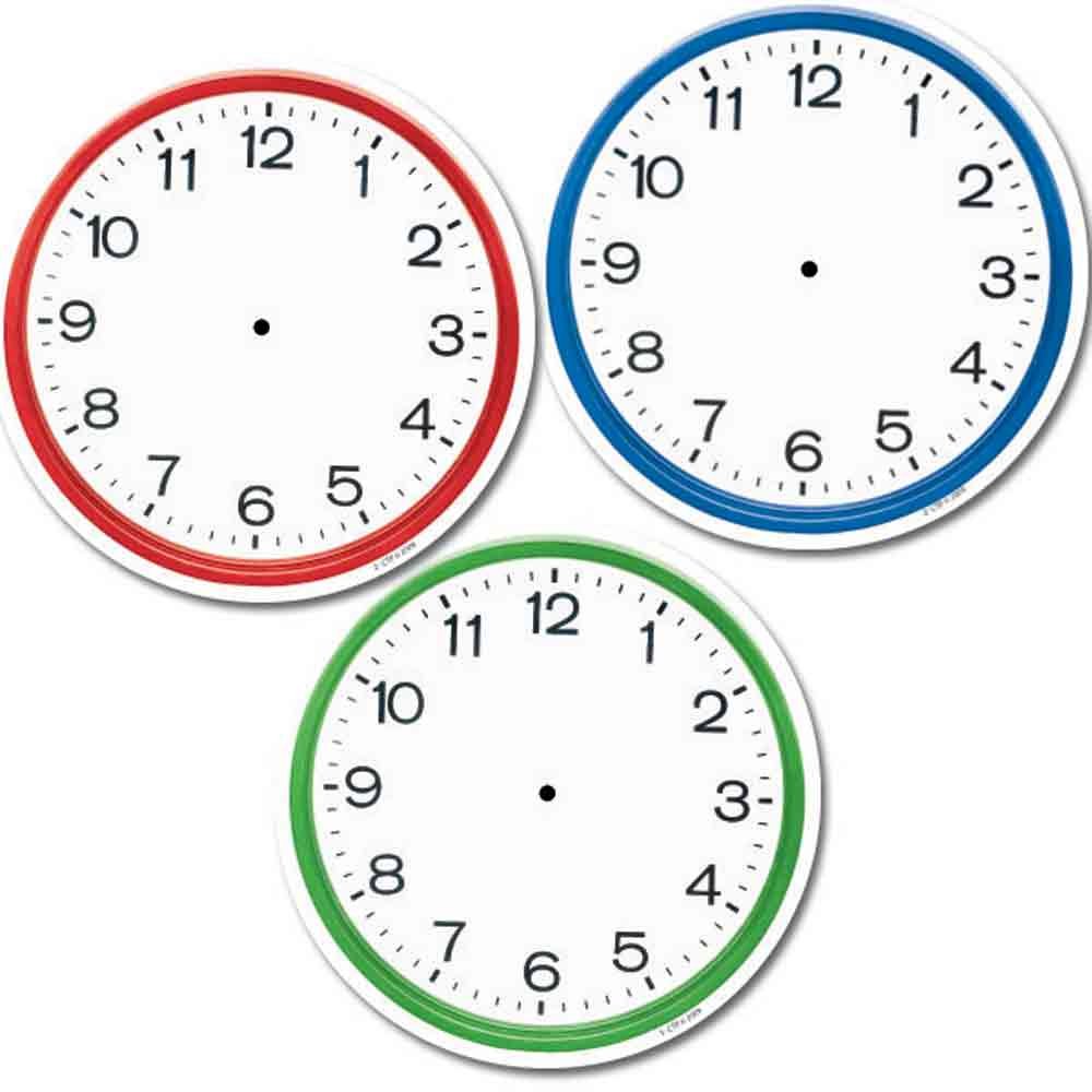 Creative Teaching Press Clocks Cut Outs (CTP 6234) – Ramrock School ...