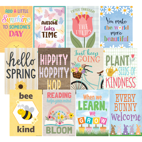 Teacher Created Spring Small Poster Pack (TCR 6111)