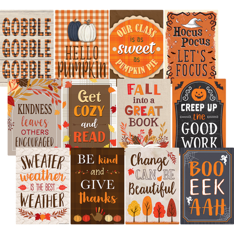 Teacher Created Fall Small Poster Pack (TCR 6112)