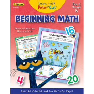Teacher Created Learn with Pete the Cat: Beginning Math (TCR 62087)
