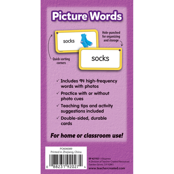 Teacher Created Picture Words Flash Cards Deluxe Set (TCR 62102)