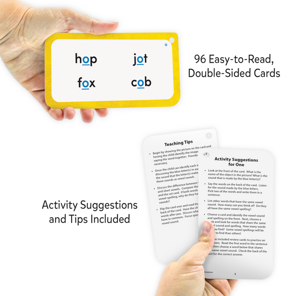 Teacher Created Vowels and Vowel Teams Flash Cards Deluxe Set (TCR 62108)