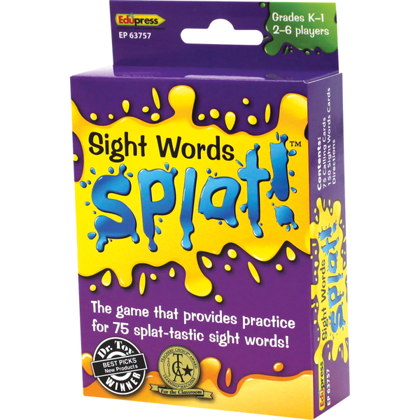 Teacher Created Resources Sight Words Splat Game Grades K-1 (TCR 63757)