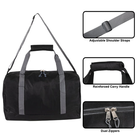 Weather Proof Small Duffel Bag, Assorted Colors (LS2251-29)