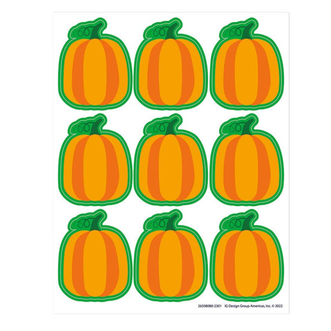 Eureka Pumpkin Stickers, Large (EU 650808)