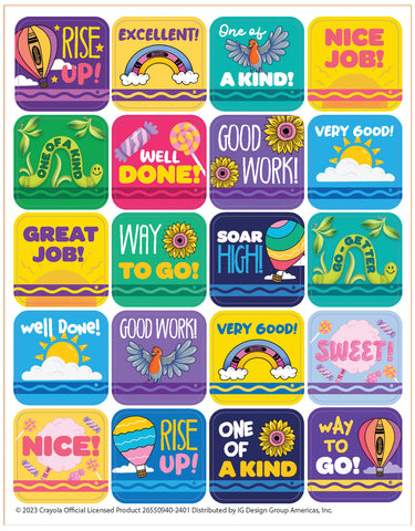 Eureka Crayola Colors of Kindness Theme Stickers (EU 655094)