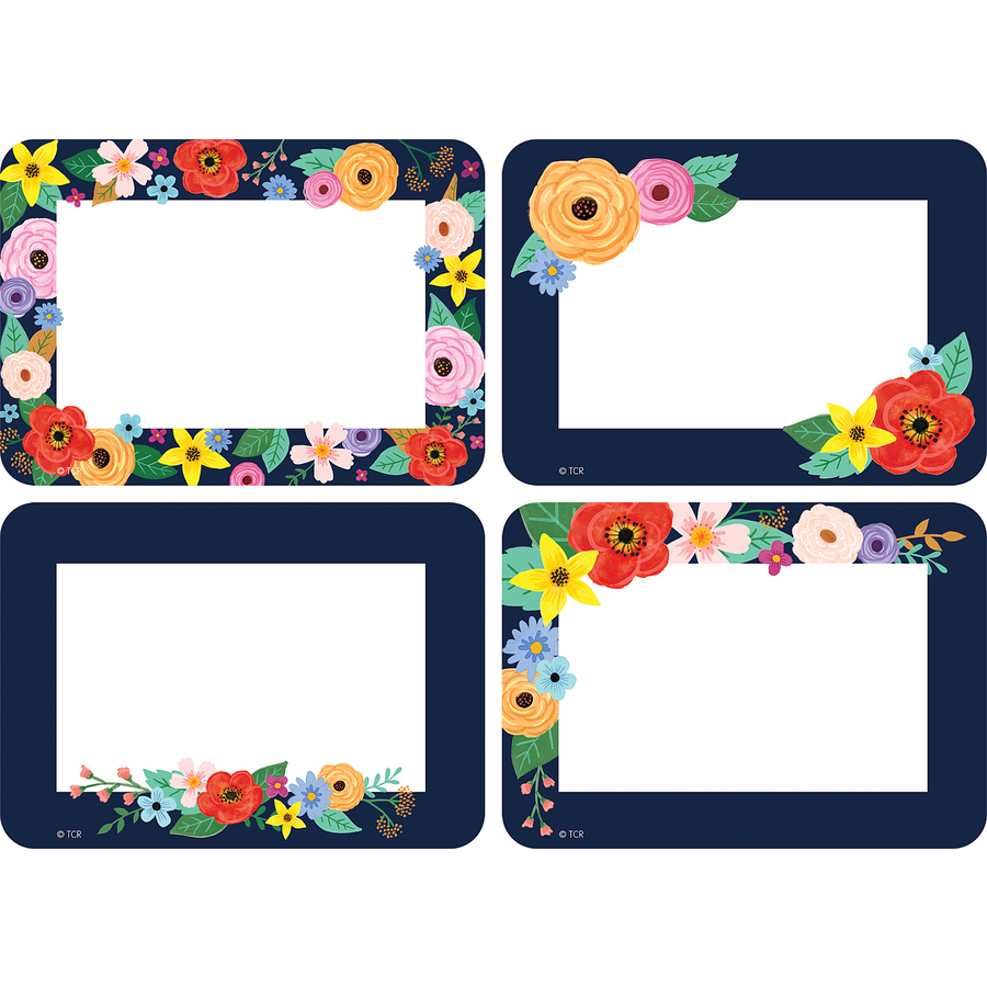 Teacher Created Resources Wildflowers Name Tags (TCR 6701)