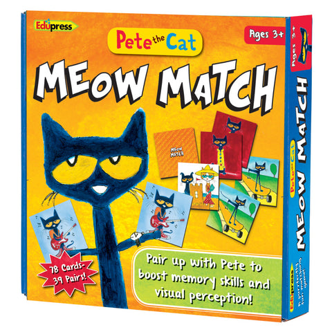 Edupress Pete the Cat Meow Match Game Ages 3+ (EP 2075)