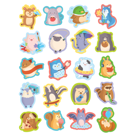 Teacher Created Resources Cute Critters Stickers (TCR 7086)