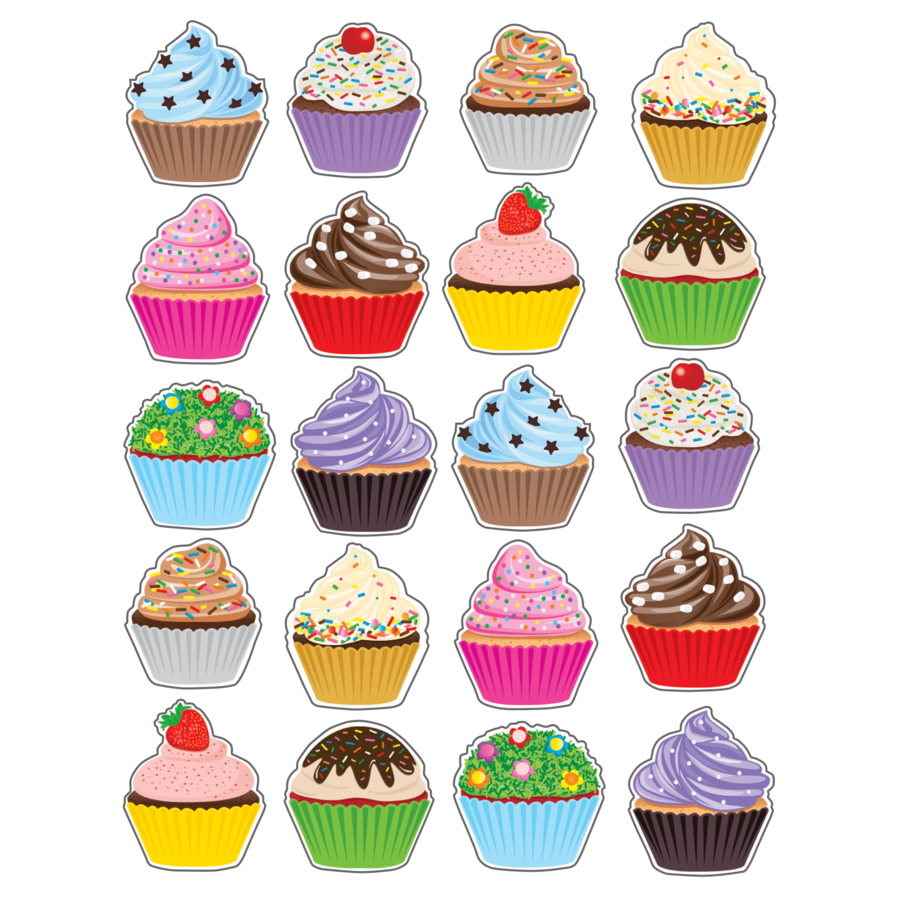 Teacher Created Resources Cupcakes Stickers (TCR 7094)
