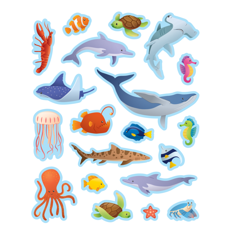 Teacher Created Resources Ocean Animals Stickers (TCR 7095)