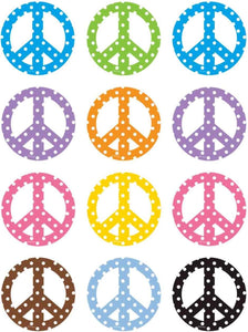 Teacher Created Resources Peace Sign Mini Accents, 36 Pack (TCR5163)