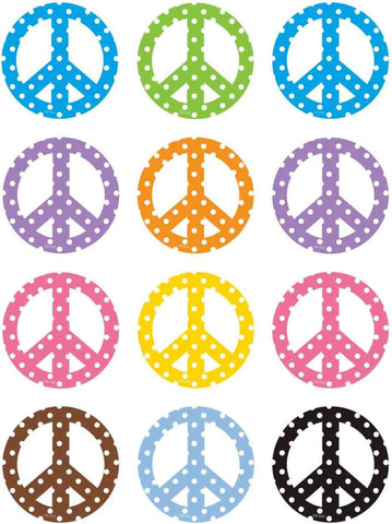 Teacher Created Resources Peace Sign Mini Accents, 36 Pack (TCR5163)