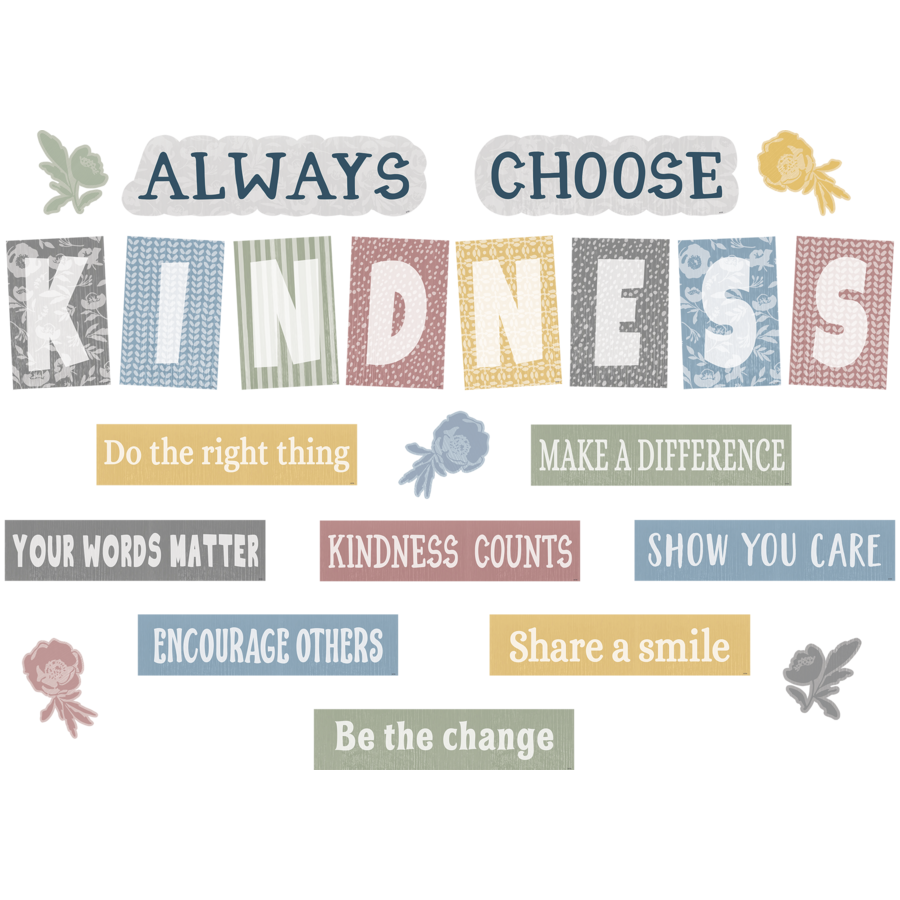 Teacher Created Resources Classroom Cottage Always Choose Kindness Bulletin Board (TCR 7172)