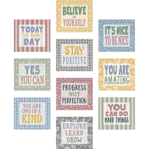 Teacher Created Classroom Cottage Positive Sayings Accents (TCR 7185)