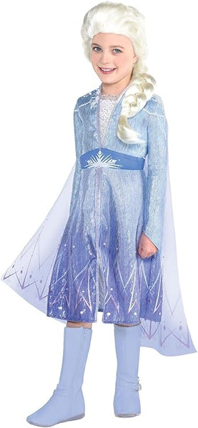 Amscan Frozen 2 Elsa Costume, Medium 8-10 (8404222)