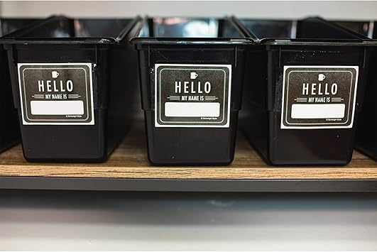 Carson Dellosa Café Chalkboard Self-Adhesive Name Tags, 40 Pack (CD 150074)
