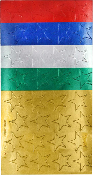 Eureka Presto-Stick Foil Stickers, 1/2", Assorted Colors, 250 Pieces (EU 824020)