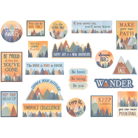 Teacher Created Moving Mountains Magnetic Positive Sayings (TCR 77591)