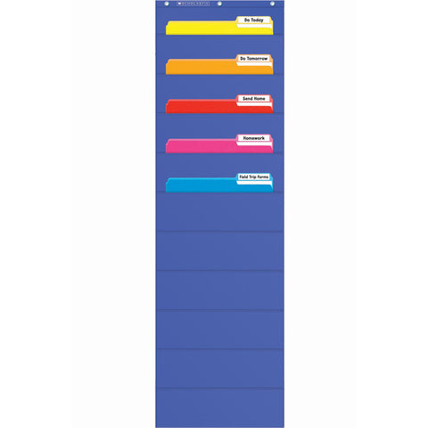 Scholastic File Organizer Pocket Chart, Blue (SC 511478)
