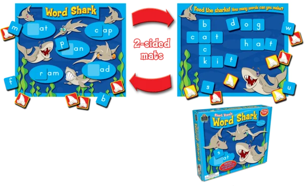 Teacher Created Resources Word Shark Short Vowels Game (TCR 7805)