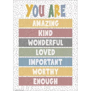Teacher Created Resources You Are Enough Positive Poster (TCR 7862)