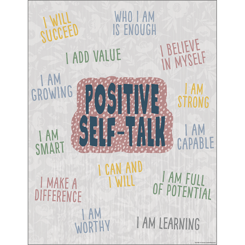 Teacher Created Classroom Cottage Positive Self-Talk Chart (TCR 7882)
