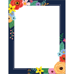 Teacher Created Resources Wildflowers Blank Chart (TCR 7890)