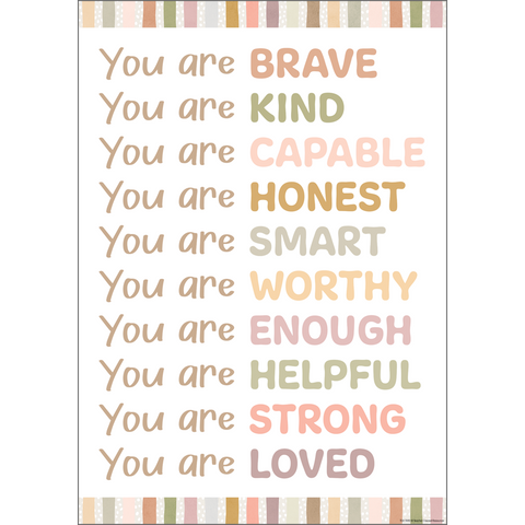 Teacher Created Resources Terrazzo You Are Positive Poster (TCR 7892)