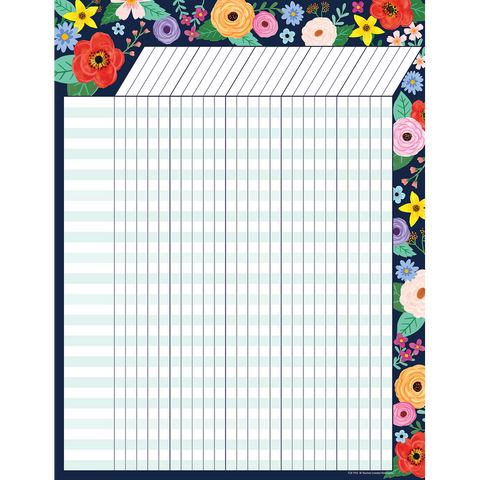 Teacher Created Resources Wildflowers Incentive Chart (TCR 7915)