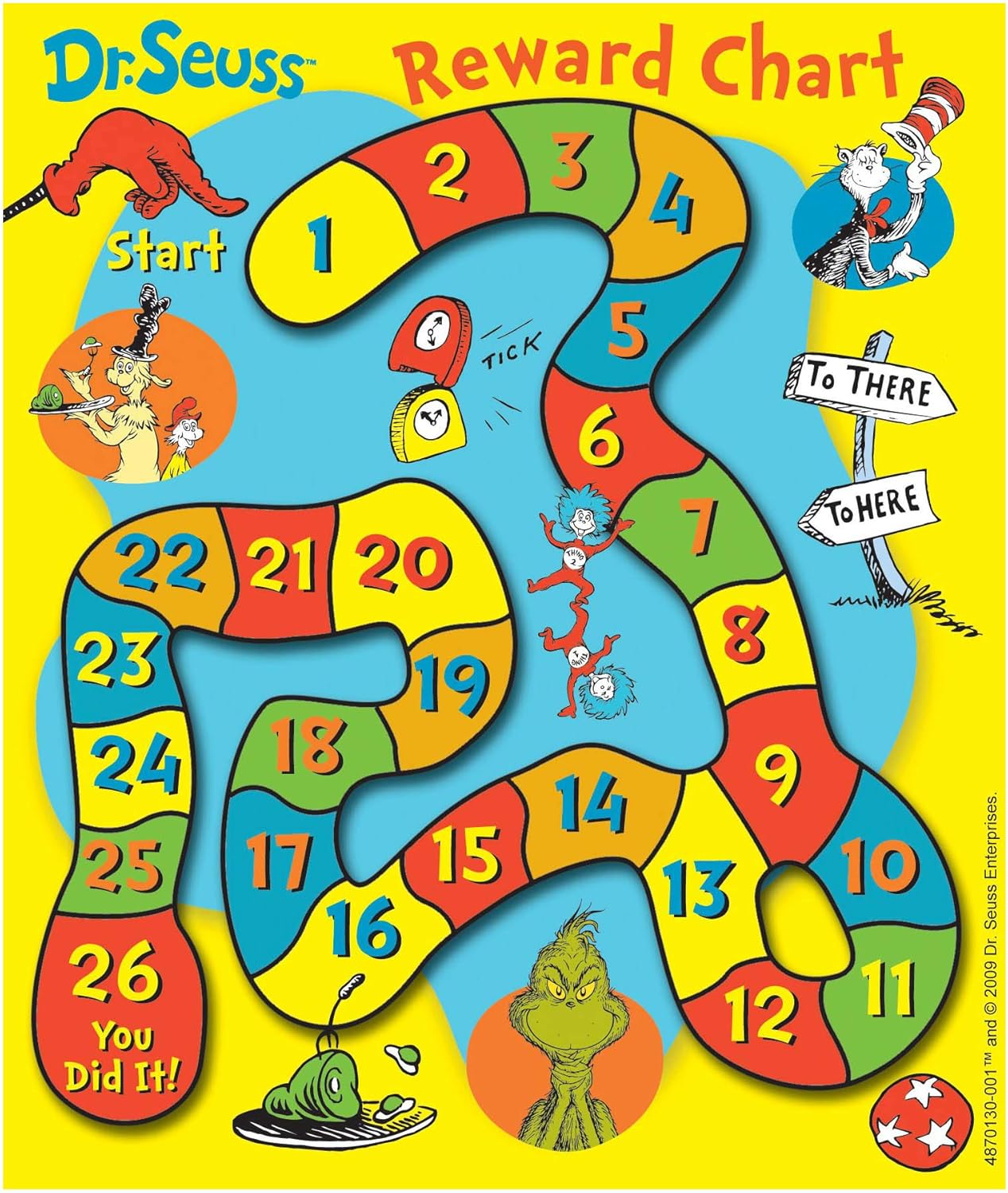 Eureka Dr. Seuss Game Mini Reward Charts with Stickers (EU 837013)