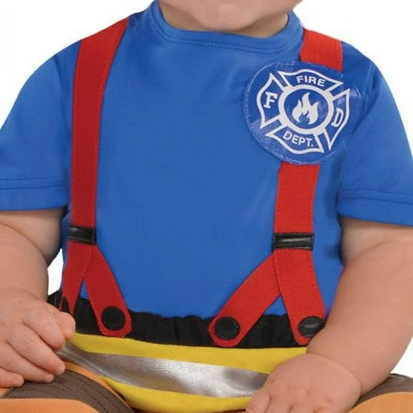 Amscan First Fireman Costume, Infant 6-12 Months (846819)
