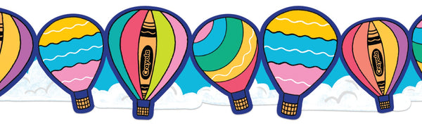 Eureka Colors of Kindness Hot Air Balloon Extra Wide Deco Trim (EU 846352)