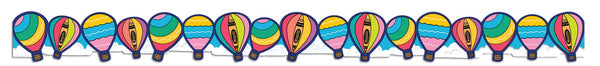 Eureka Colors of Kindness Hot Air Balloon Extra Wide Deco Trim (EU 846352)