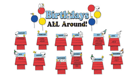 Eureka Peanuts Birthdays Mini Bulletin Board Set (EU 847831)