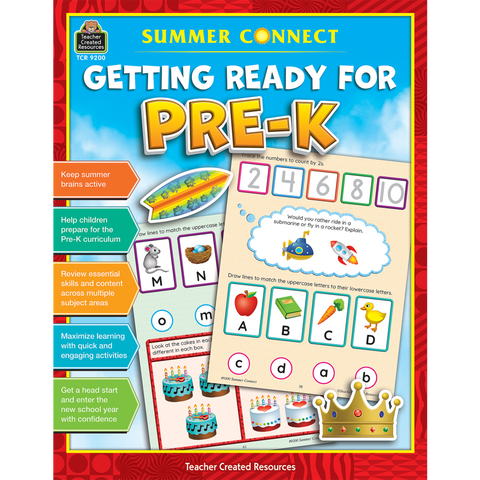 Teacher Created Resources Summer Connect: Getting Ready for PreK (TCR 9200)