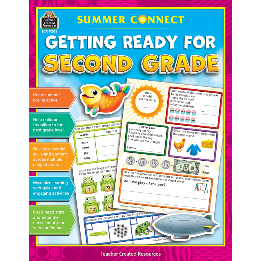 Teacher Created Resources Summer Connect: Getting Ready for Second Grade (TCR 9203)