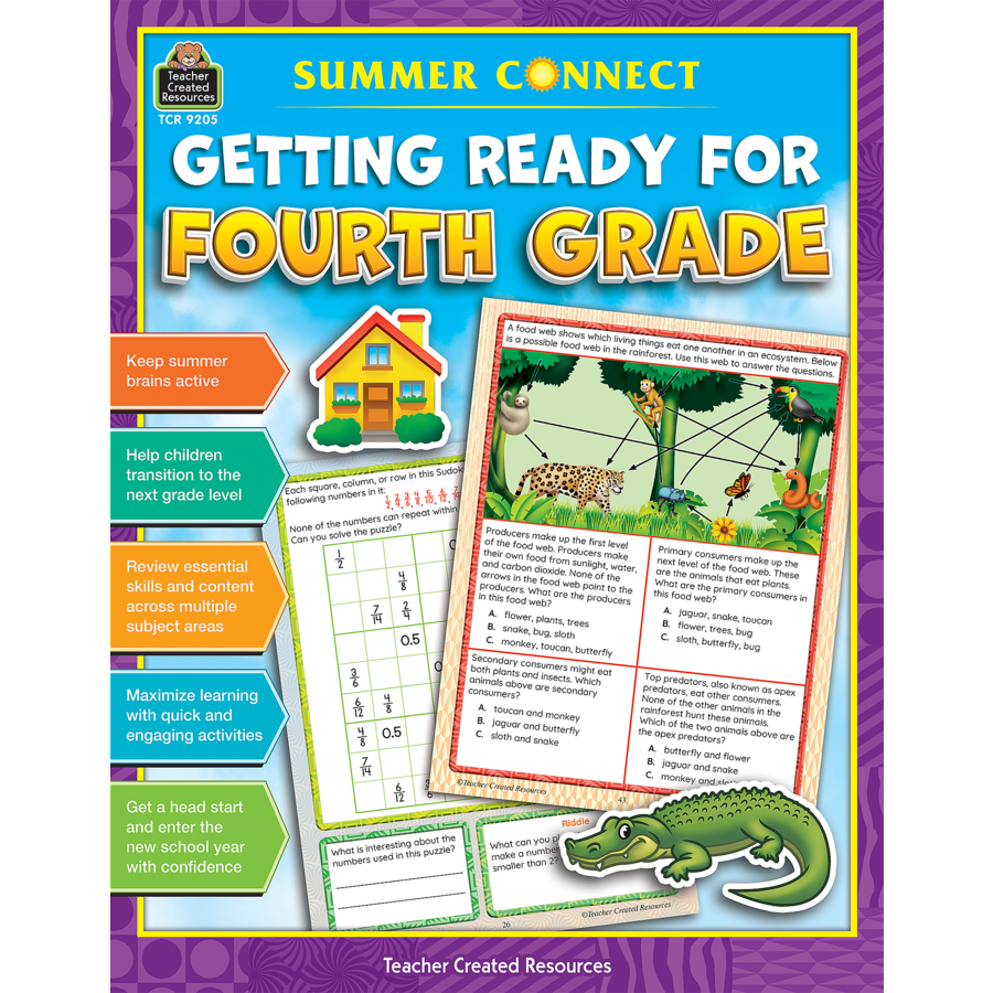 Teacher Created Resources Summer Connect: Getting Ready for Fourth Grade (TCR 9205)