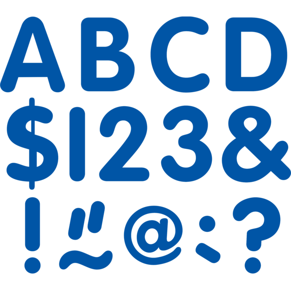 Teacher Created Blue 2" Classic Letters Uppercase Pack (TCR 9214)