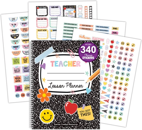 Teacher Created Resources Cool for School Teacher Plan Book (TCR 9329)