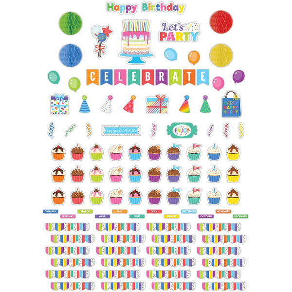 Teacher Created Resources Colorful Happy Birthday Create & Decorate Quick Kit (TCR 9465)