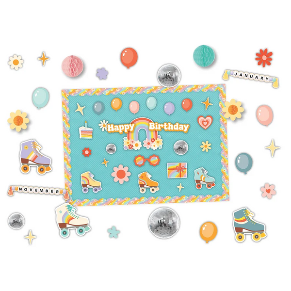 Teacher Created Resources Roller Disco Birthday Create & Decorate Quick Kit (TCR 9466)