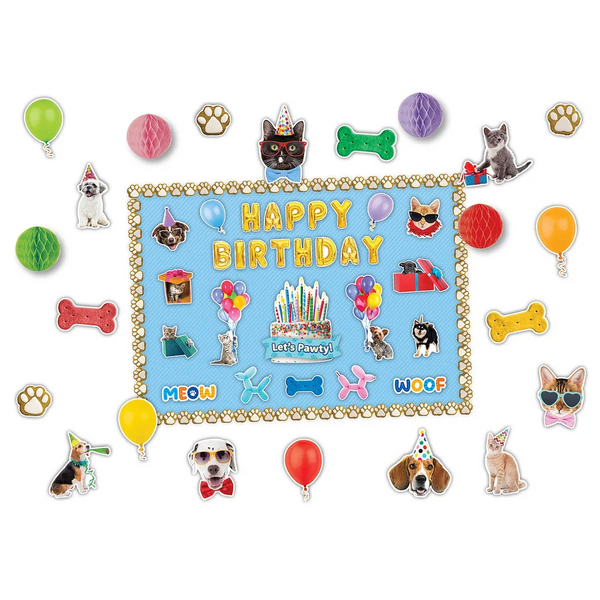 Teacher Created Resources Cats and Dogs Happy Birthday Create & Decorate Quick Kit (TCR 9469)