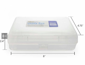 BAZIC Clear Multipurpose Utility Pencil Box , Clear (BAZ 840)